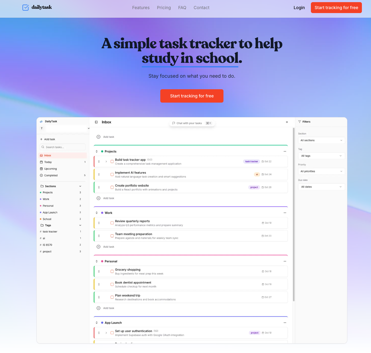 DailyTask screenshot
